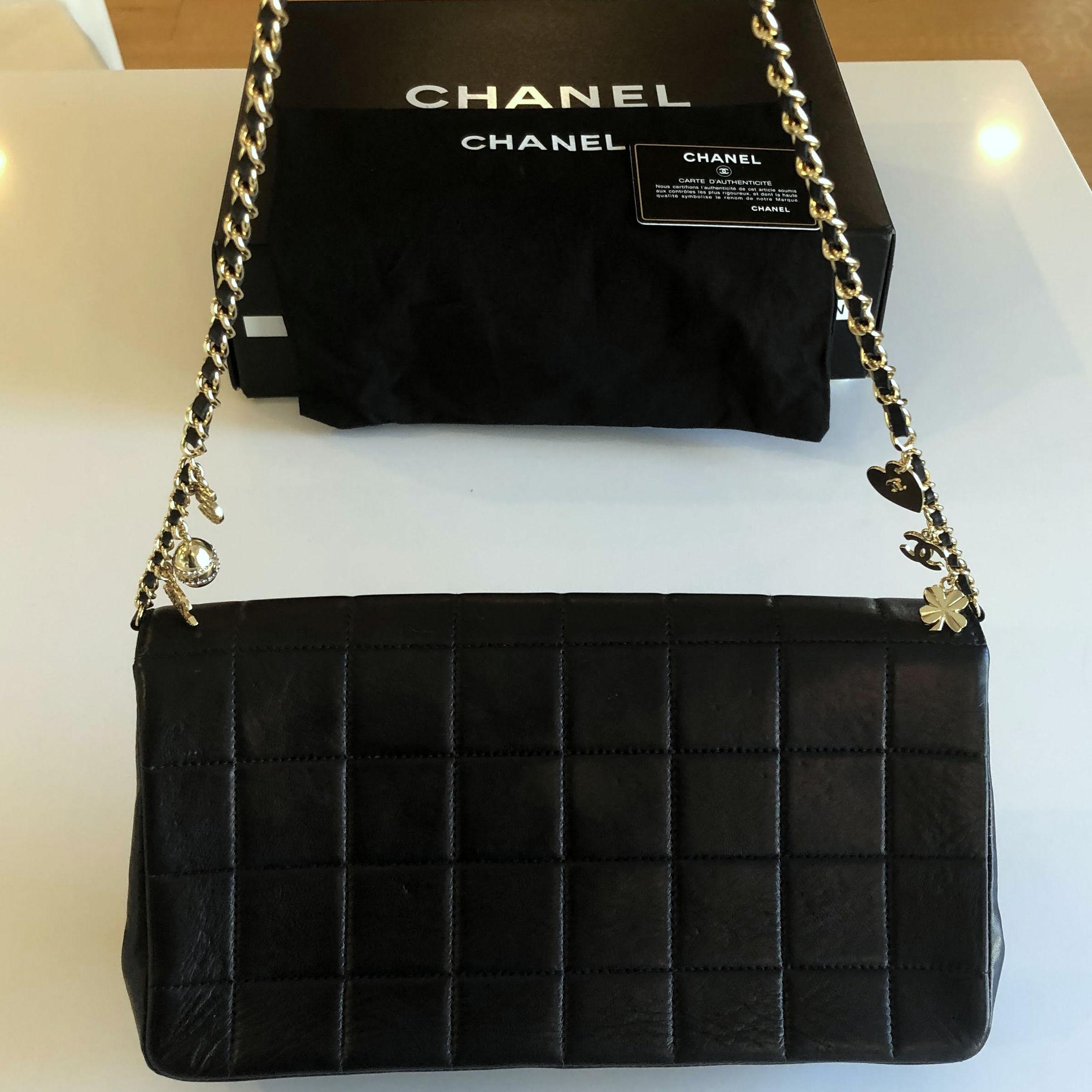 Genuine Chanel Bag Lucky Charm Metallic Finish