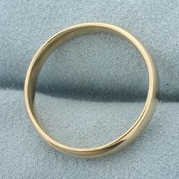 Mens Wedding Band Ring In 10k Yellow Gold