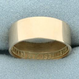 Scottish Rite Masonic Band Ring In 10k Yellow Gold