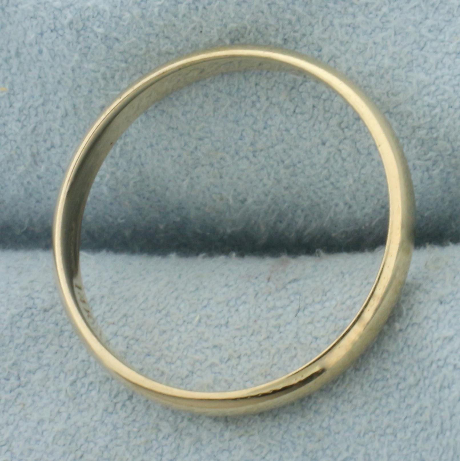 Wedding Band Ring In 14k Yellow Gold