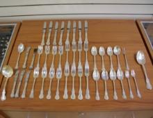 Towle French Provincial Sterling Silver Flatware 43 Piece Set