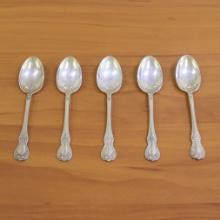 Towle "old Master" Sterling Silver Teaspoons Set Of 5