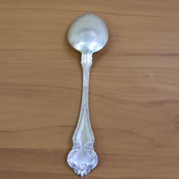 Antique Wendell Manufacturing Co Lombardy Sterling Silver Serving Tablespoon