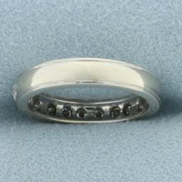 3/4ct Diamond Wedding Band Ring In 14k White Gold