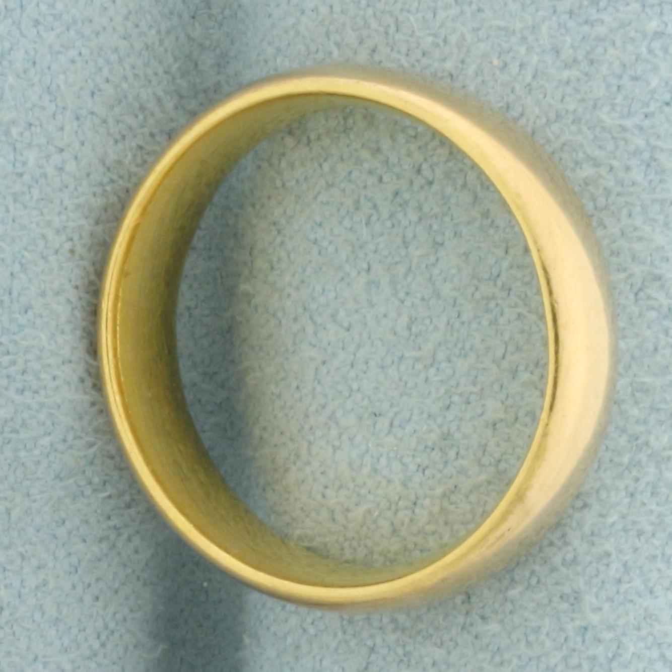 Womens Antique Wedding Band Ring In 22k Yellow Gold