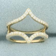 Diamond Ring Jacket In 14k Yellow Gold