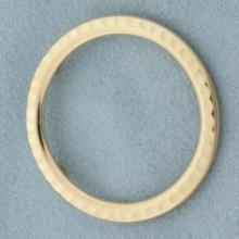 Bezel Circle Pendant In 14k Yellow Gold