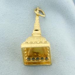 Mole Antonelliana Pendant In 18k Yellow Gold