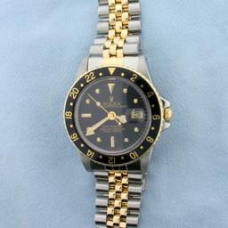 Mens Rolex Gmt Master Rootbeer 40mm 16753