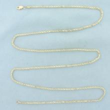 26 Inch Rope Link Chain Necklace In 14k Yellow Gold