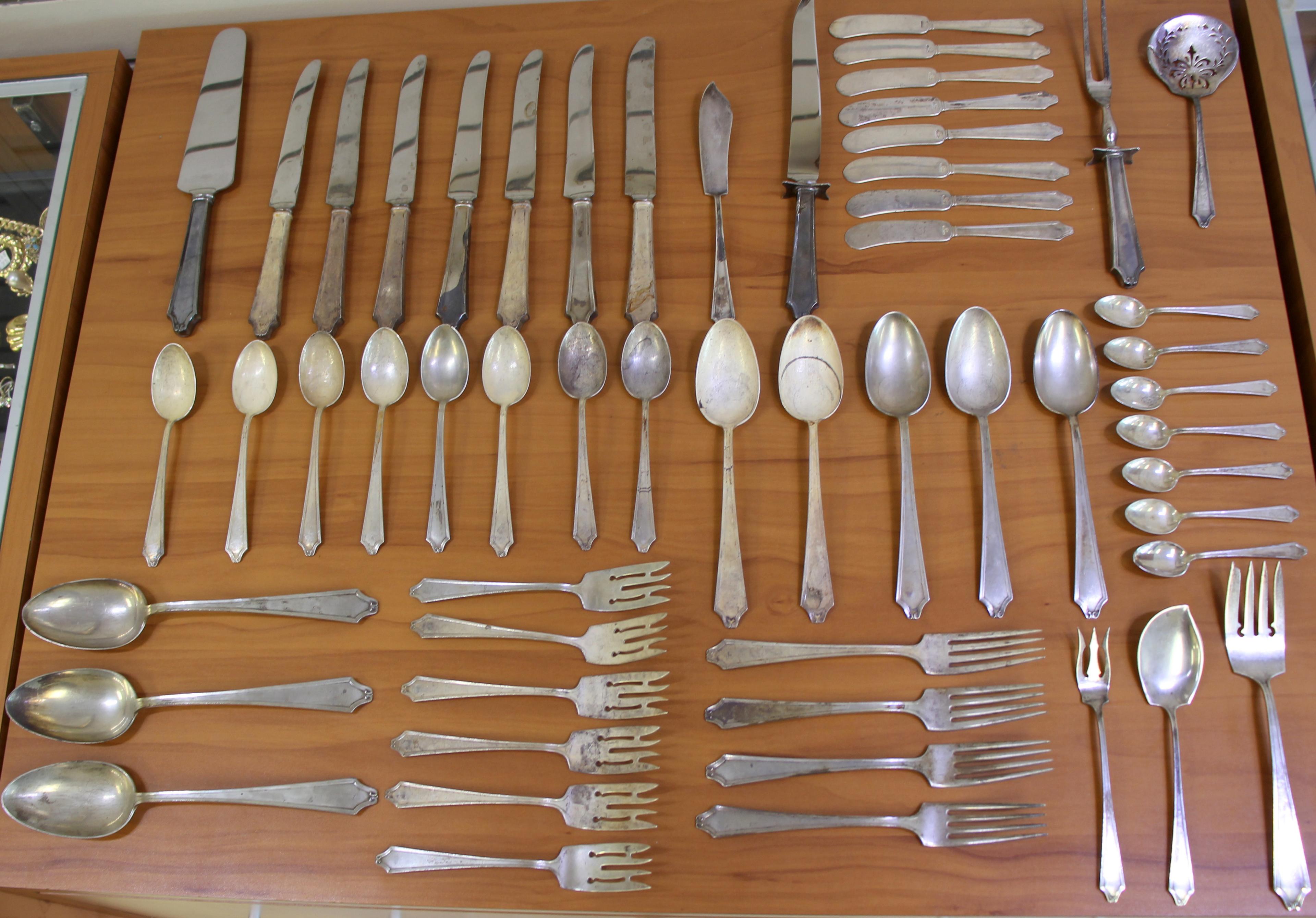 International Minuet 56 Piece Sterling Silver Flatware Set