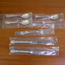 Lunt Modern Victorian 7 Piece Flatware Set In Sterling Silver