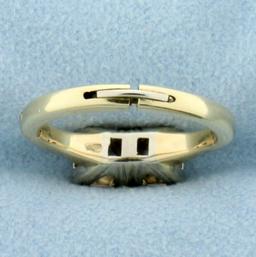 Vintage Two Stone Old European Cut Diamond Friendship Ring With Expandable Shank In 14k Yellow Gold