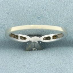 Certified Princess Diamond Engagement Ring In 14k White Gold