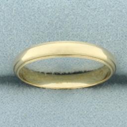 Milgrain Beaded Edge Wedding Band Ring In 14k Yellow Gold