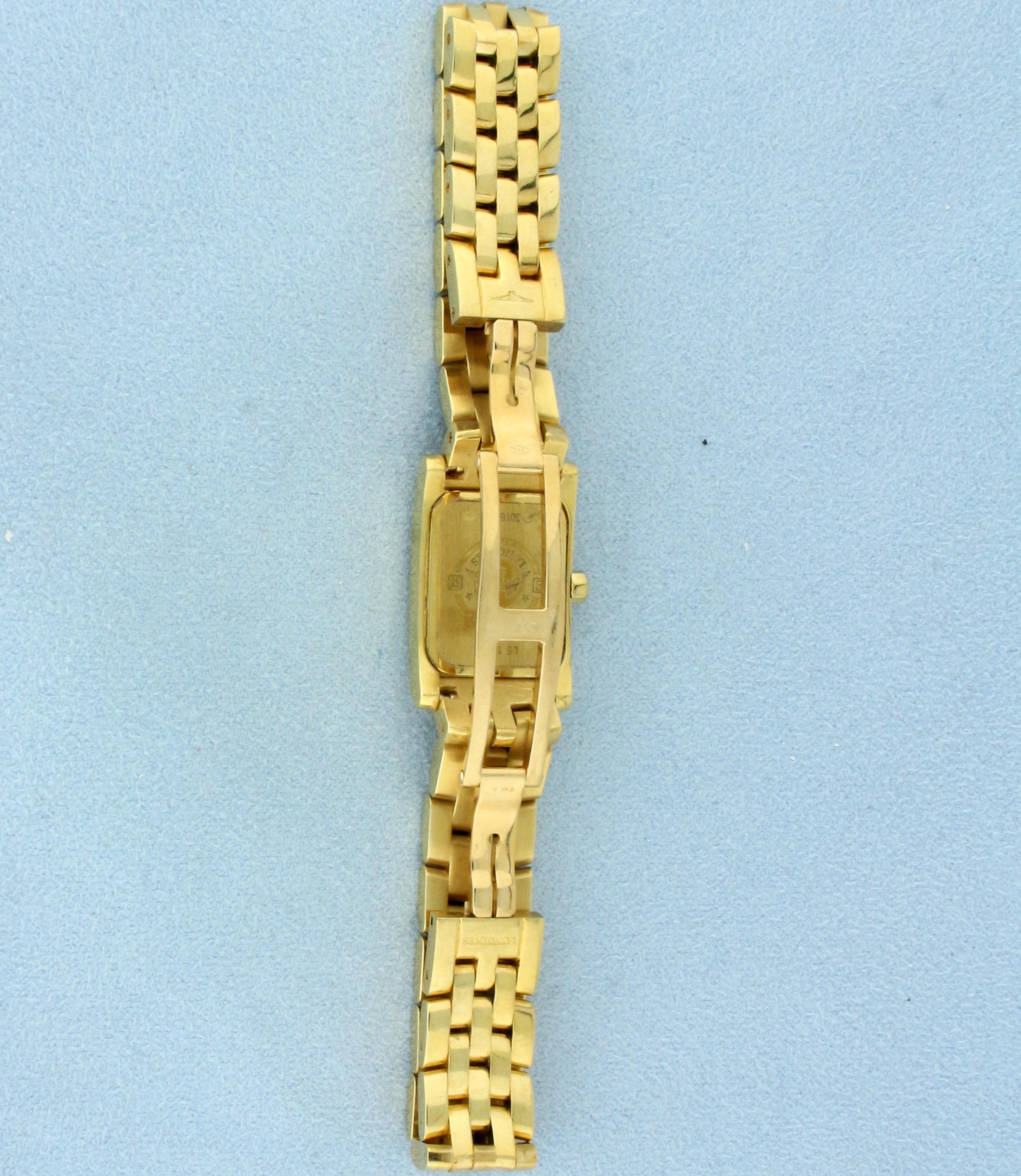 Womens Longines Dolce Vita Watch L51586166 In Solid 18k Yellow Gold