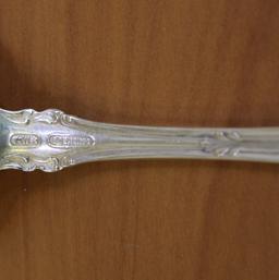 Antique Wendell Manufacturing Co Lombardy Sterling Silver Serving Tablespoon