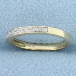 Diamond Band Ring In 10k Yellow Gold