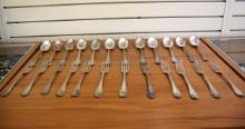 Christofle Rubans Silverplate Flatware Set