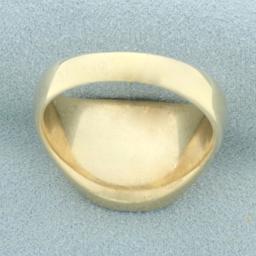 Mens Vintage Masonic Ring In 10k Yellow Gold