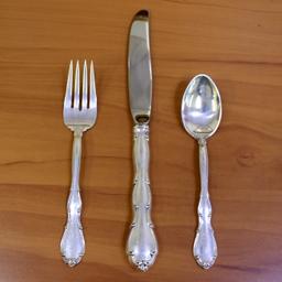 Towle "fontana" Sterling Silver Flatware 35 Piece Set