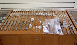 International Wedgewood Sterling Silver Flatware Set Of 80