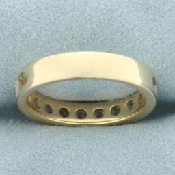 Diamond Wedding Or Anniversary Band Ring In 14k Yellow Gold