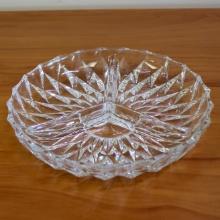 Rossini Cut Crystal Glass Divided Relish Candy Tray