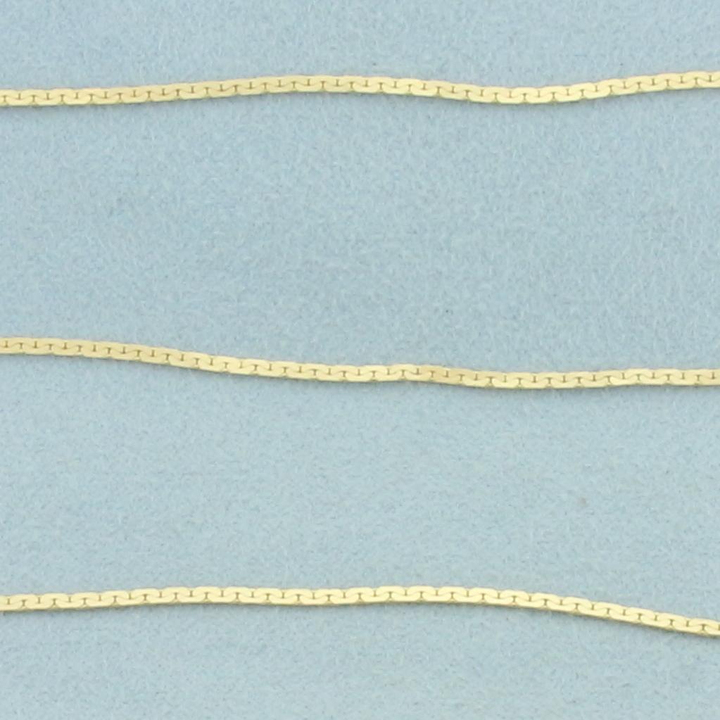 30 Inch Italian C Link Chain Necklace In 14k Yellow Gold