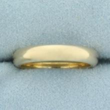 Womans Wedding Band Ring In 14k Yellow Gold