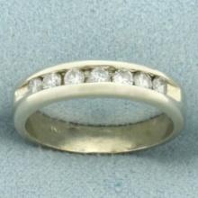 Diamond Wedding Or Anniversary Band Ring In 14k White Gold