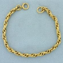 Twisting Cable Link Bracelet In 14k Yellow Gold