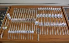 Lunt Spring Serenade Sterling Silver Flatware 74 Piece Set