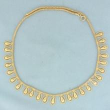 Teardrop Necklace In 18k Yellow Gold