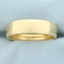 Men's Wedding Band Ring In 14k Yellow Gold