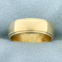 Womans Wedding Band Ring In 14k Yellow Gold