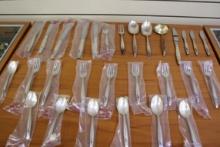 Gorham Sea Rose Sterling Silver 28 Piece Flatware Set