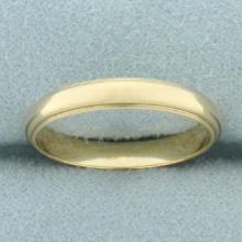 Milgrain Beaded Edge Wedding Band Ring In 14k Yellow Gold