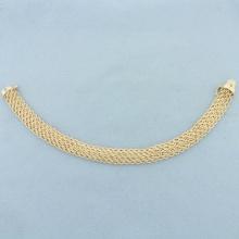 Wide Rope Link Bracelet In 14k Yellow Gold