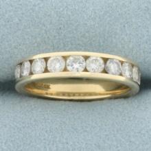 Diamond Wedding Or Anniversary Band Ring In 14k Yellow Gold