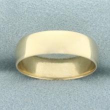 Womans Wedding Band Ring In 14k Yellow Gold