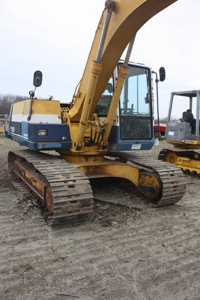 Komatsu PC 150-5 S# 7020 Trackhoe, good solid hoe w/thumb;