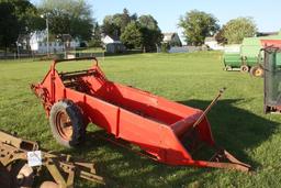 Old IH ground drive manure spreader,