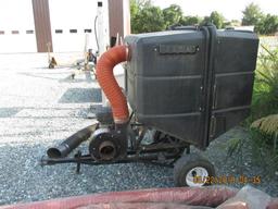 Easy Rake trailer type Leaf Vac/blower with 8 HP Briggs Industrial plus engine, in good shape