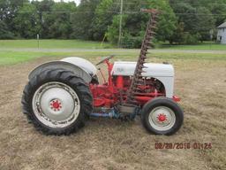 1952 Ford 8N w/ side distributor and tach, Sherman 2 speed aux and side mounted 6' sycle bar mower,