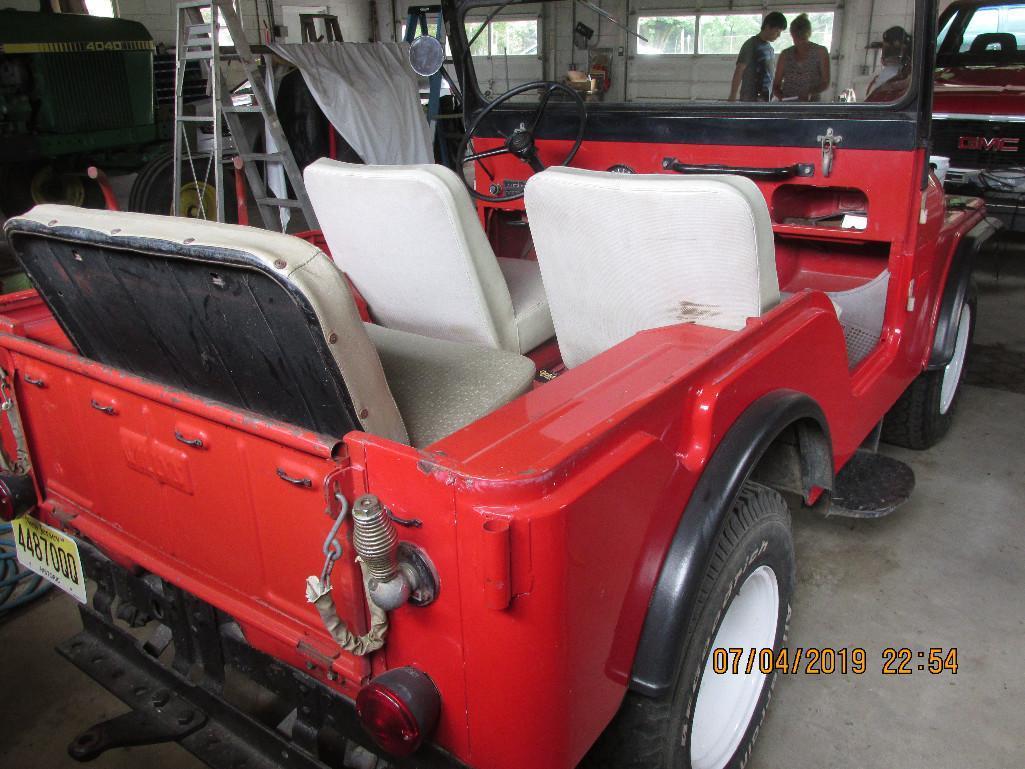 1961 Willy's Jeep, S# 57548123228, 1 owner, 4 cylinder engine