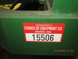 Chandler Tender body, trailer type on tandem axle, stainless steel construction w