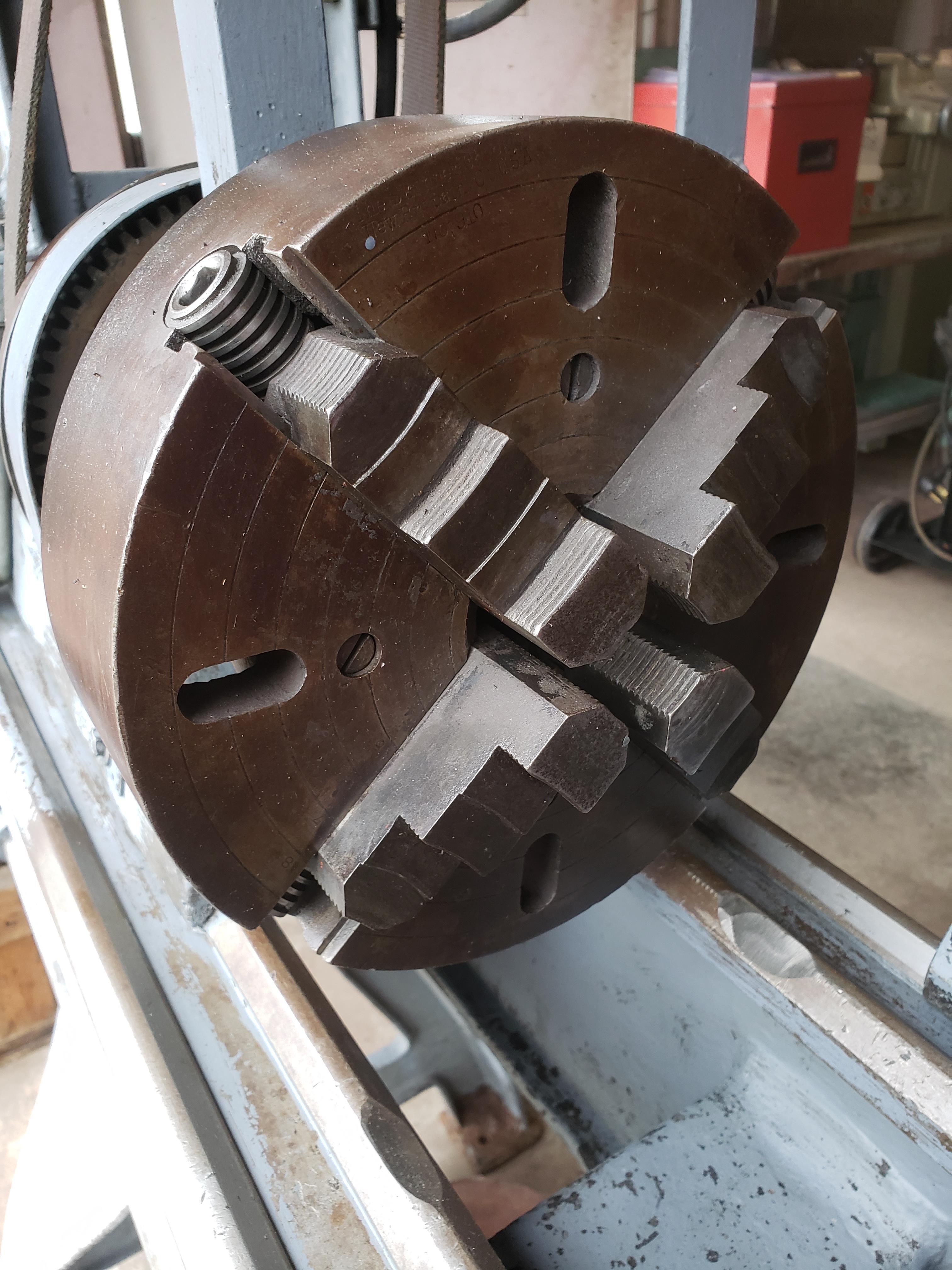 14" x 40" lathe used for polishing crankshafts