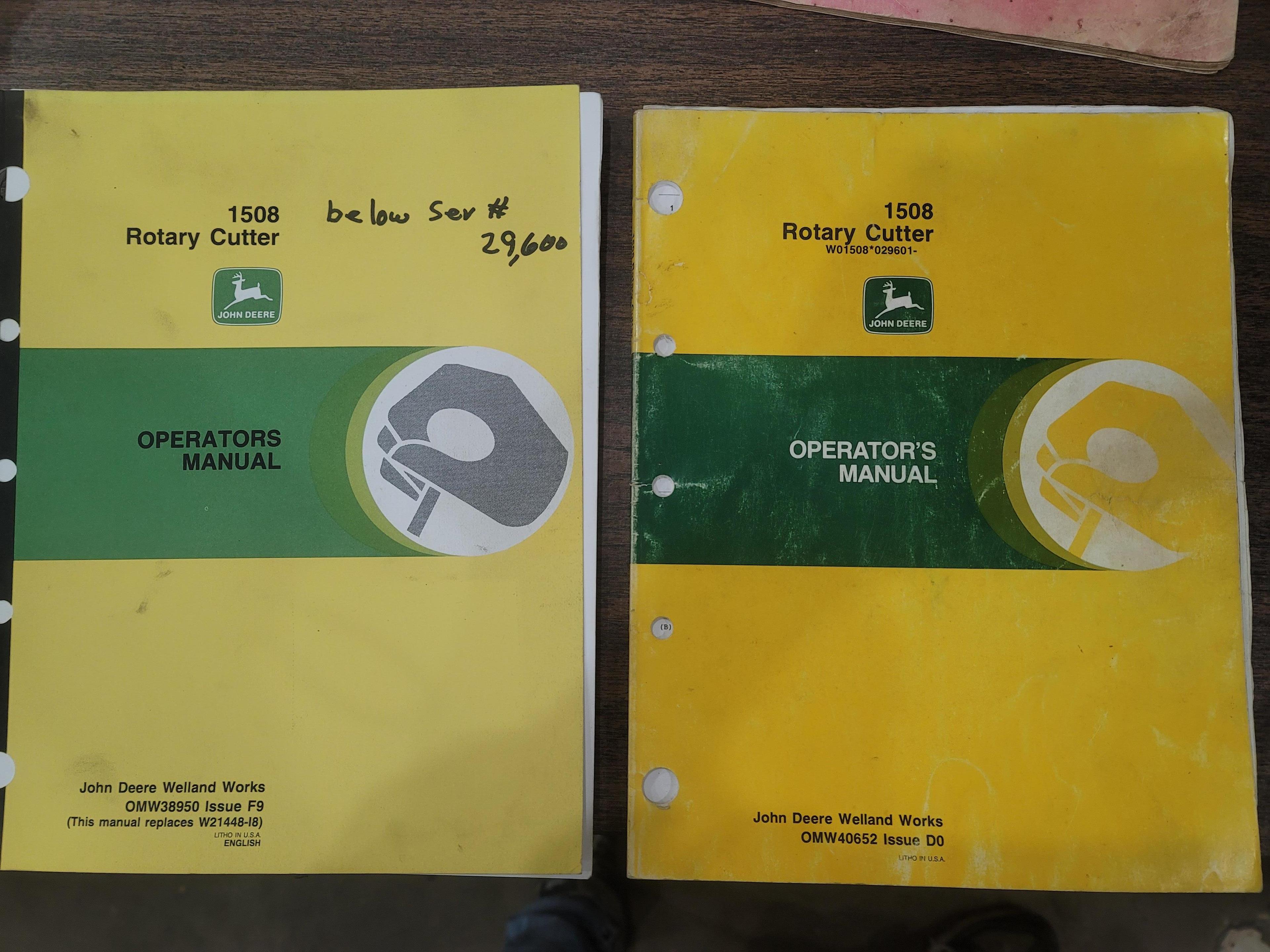 1508 rotary cutter operator's manual