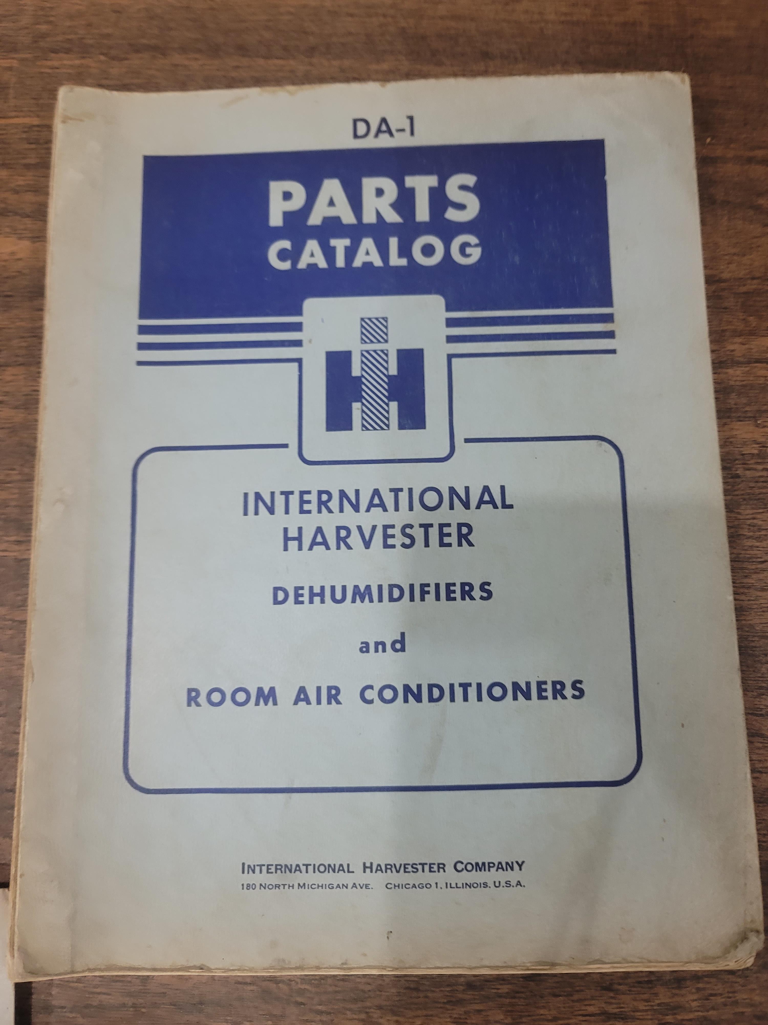 IH household refrigerators parts catalog